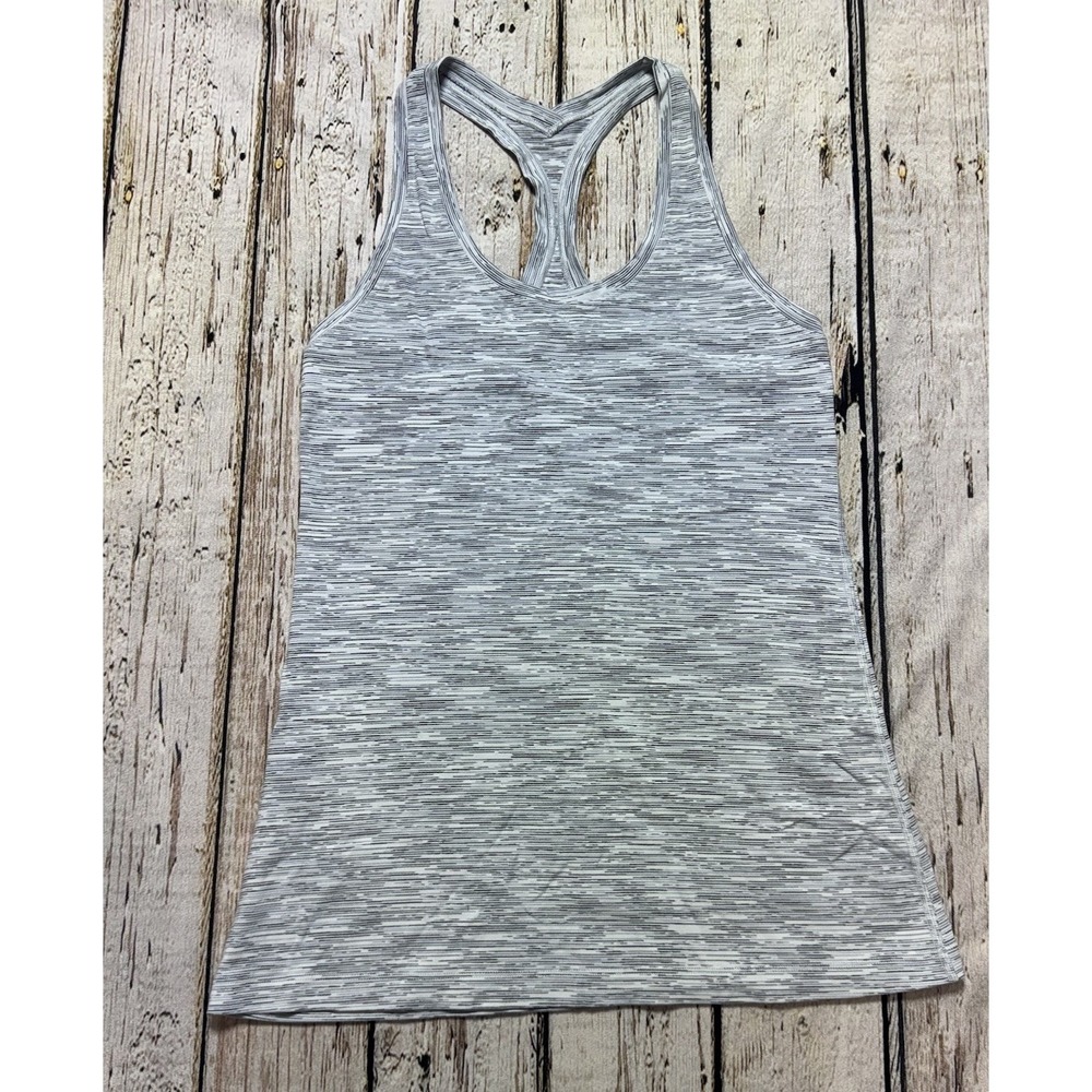 Lululemon Cool Racerback Heathered‎ Gray Women's Size 8? Yoga Gym Workout